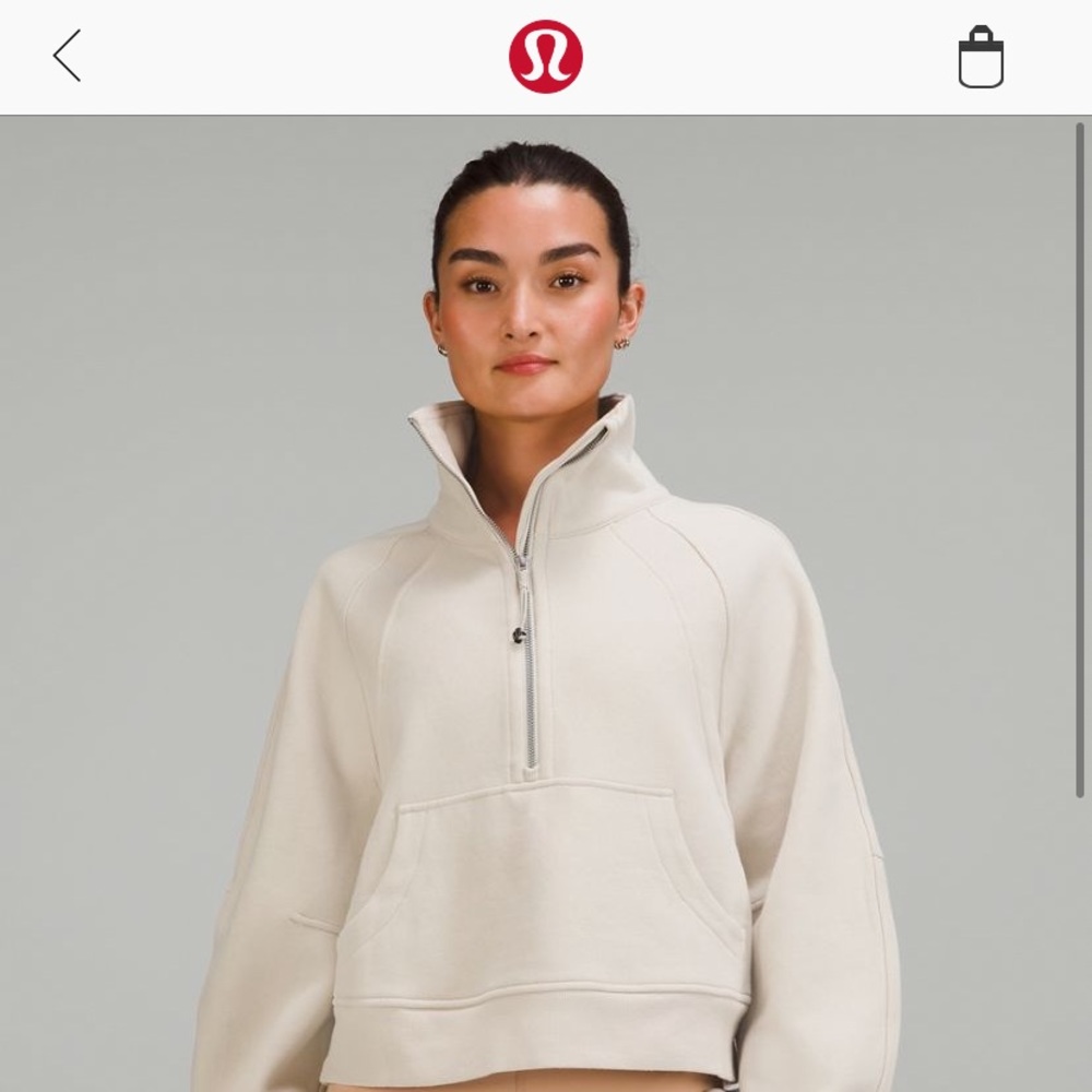 Lululemon Oversized Half Zip Funnel Neck Scuba